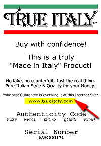 Genuine Made in Italy Products