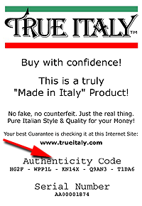 Buy Made in Italy Products with confidence